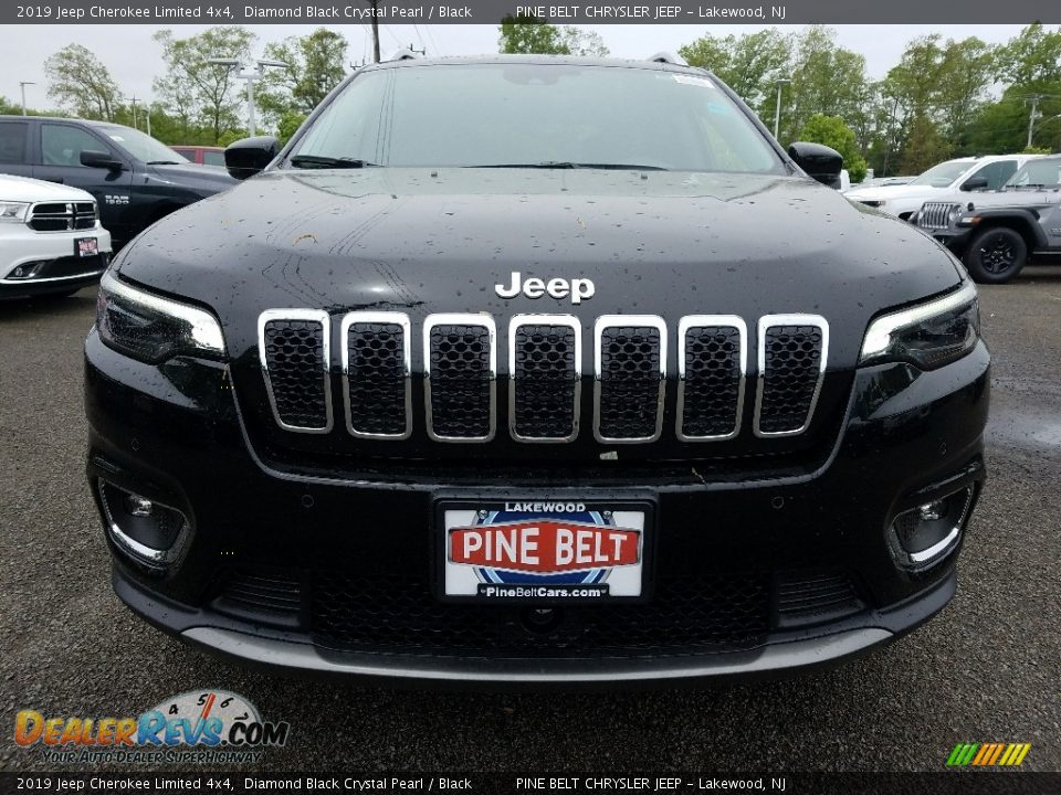 2019 Jeep Cherokee Limited 4x4 Diamond Black Crystal Pearl / Black Photo #2