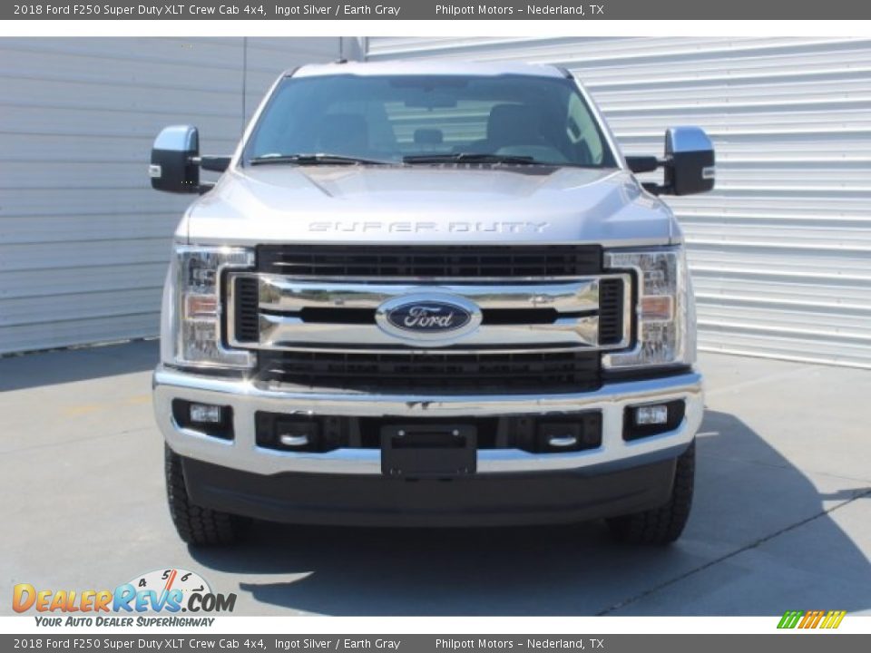 2018 Ford F250 Super Duty XLT Crew Cab 4x4 Ingot Silver / Earth Gray Photo #2