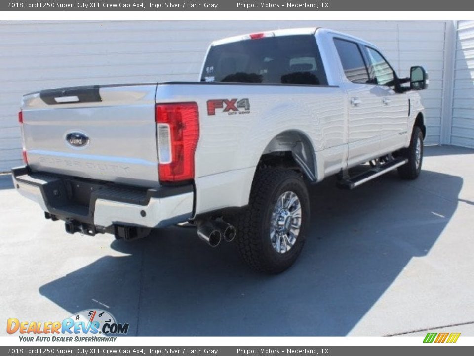2018 Ford F250 Super Duty XLT Crew Cab 4x4 Ingot Silver / Earth Gray Photo #8