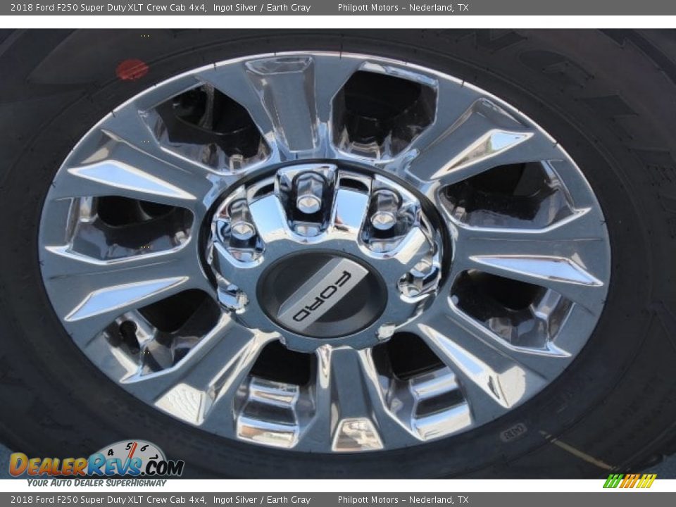 2018 Ford F250 Super Duty XLT Crew Cab 4x4 Ingot Silver / Earth Gray Photo #9
