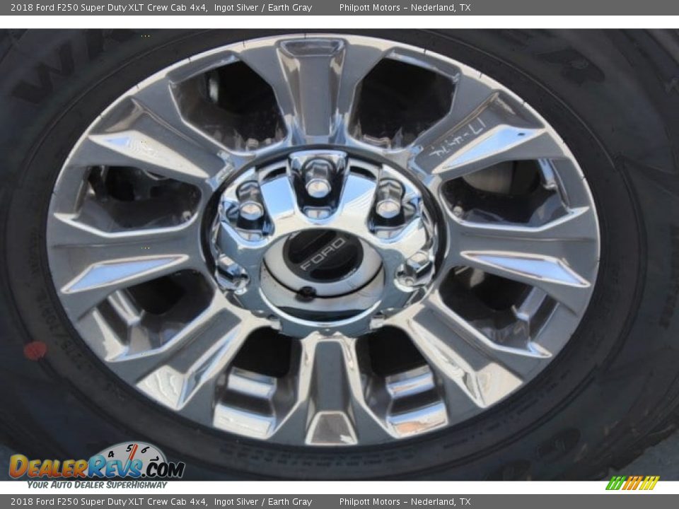 2018 Ford F250 Super Duty XLT Crew Cab 4x4 Ingot Silver / Earth Gray Photo #10
