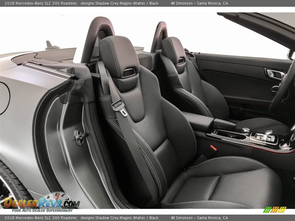 2018 Mercedes-Benz SLC 300 Roadster designo Shadow Grey Magno (Matte) / Black Photo #2