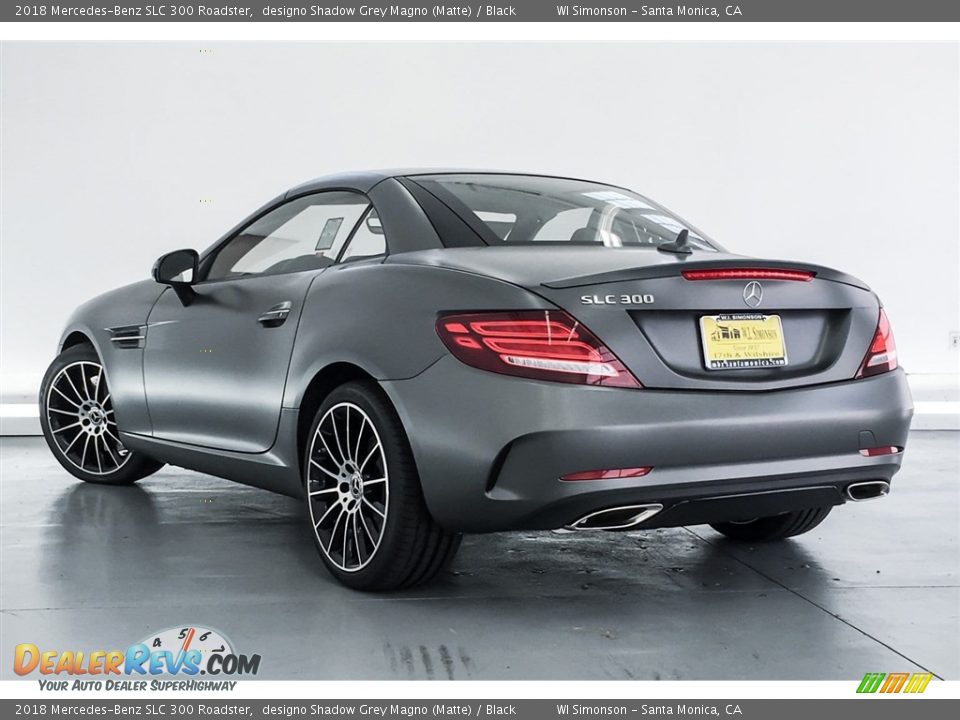 2018 Mercedes-Benz SLC 300 Roadster designo Shadow Grey Magno (Matte) / Black Photo #3