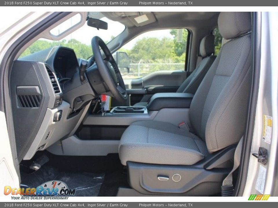2018 Ford F250 Super Duty XLT Crew Cab 4x4 Ingot Silver / Earth Gray Photo #13