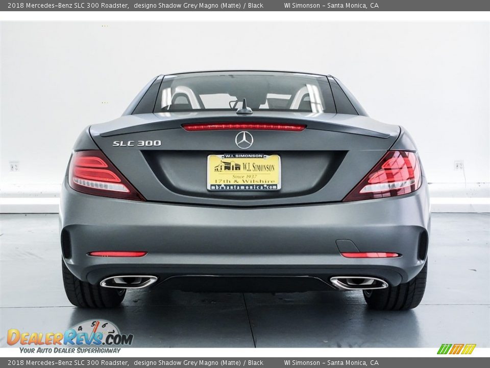 2018 Mercedes-Benz SLC 300 Roadster designo Shadow Grey Magno (Matte) / Black Photo #4