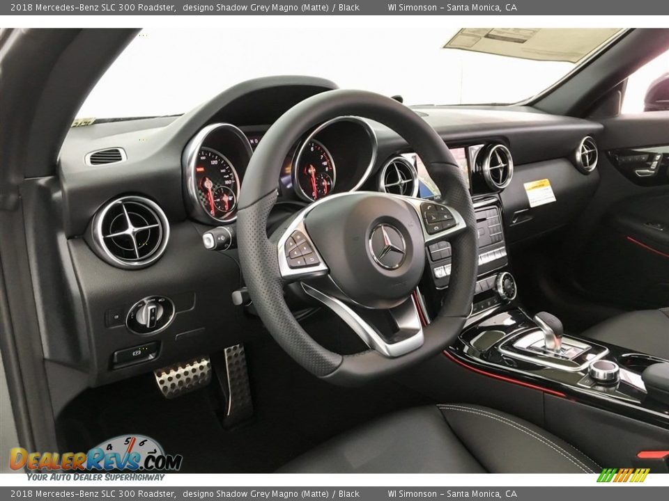 2018 Mercedes-Benz SLC 300 Roadster designo Shadow Grey Magno (Matte) / Black Photo #5