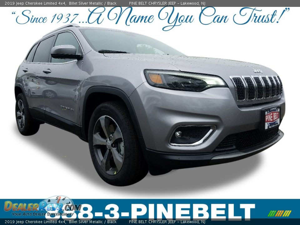 2019 Jeep Cherokee Limited 4x4 Billet Silver Metallic / Black Photo #1