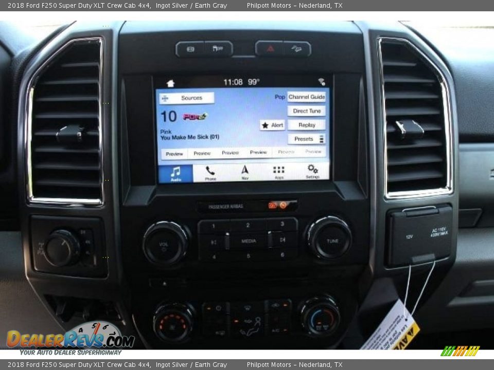 2018 Ford F250 Super Duty XLT Crew Cab 4x4 Ingot Silver / Earth Gray Photo #16