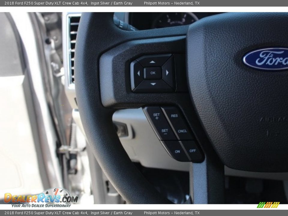 2018 Ford F250 Super Duty XLT Crew Cab 4x4 Ingot Silver / Earth Gray Photo #18