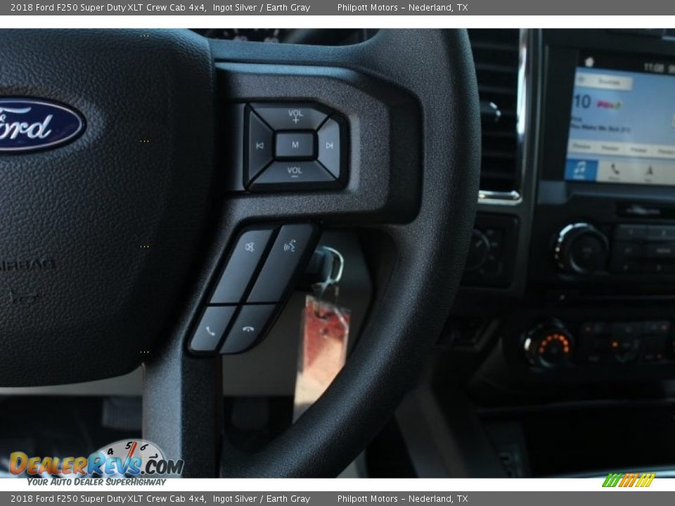 2018 Ford F250 Super Duty XLT Crew Cab 4x4 Ingot Silver / Earth Gray Photo #19