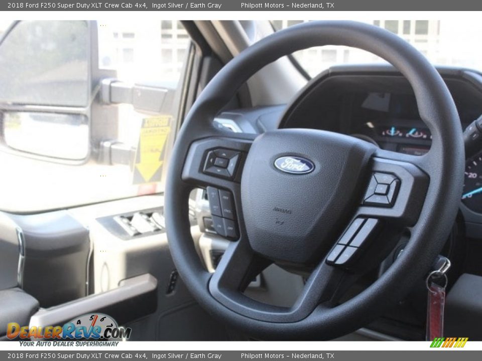 2018 Ford F250 Super Duty XLT Crew Cab 4x4 Ingot Silver / Earth Gray Photo #25