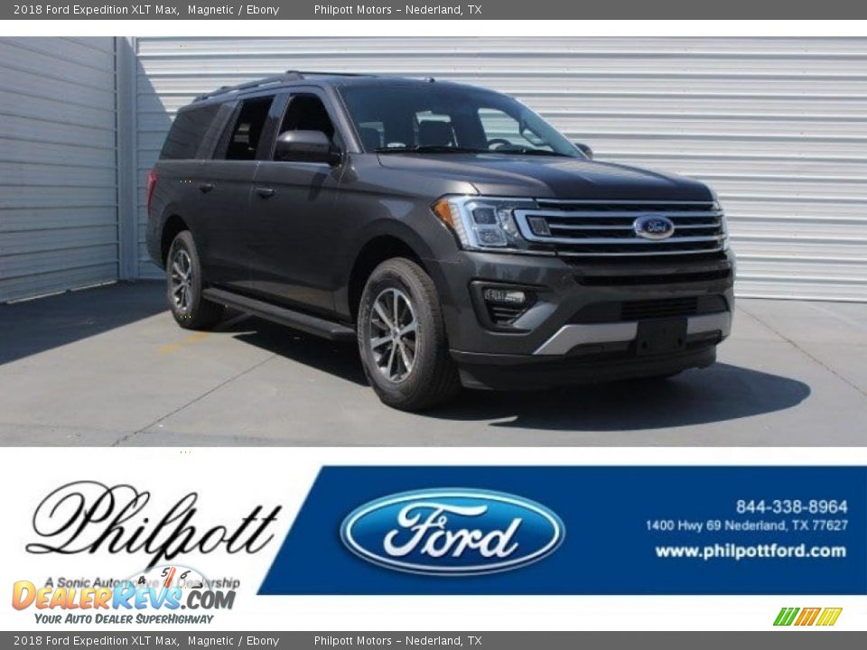 2018 Ford Expedition XLT Max Magnetic / Ebony Photo #1