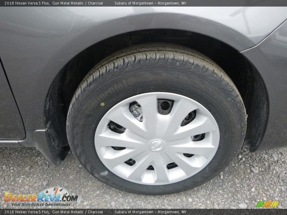 2018 Nissan Versa S Plus Gun Metal Metallic / Charcoal Photo #2