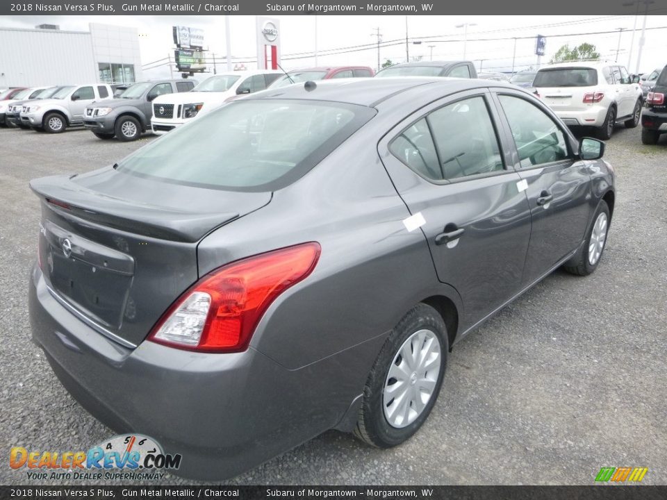 2018 Nissan Versa S Plus Gun Metal Metallic / Charcoal Photo #12