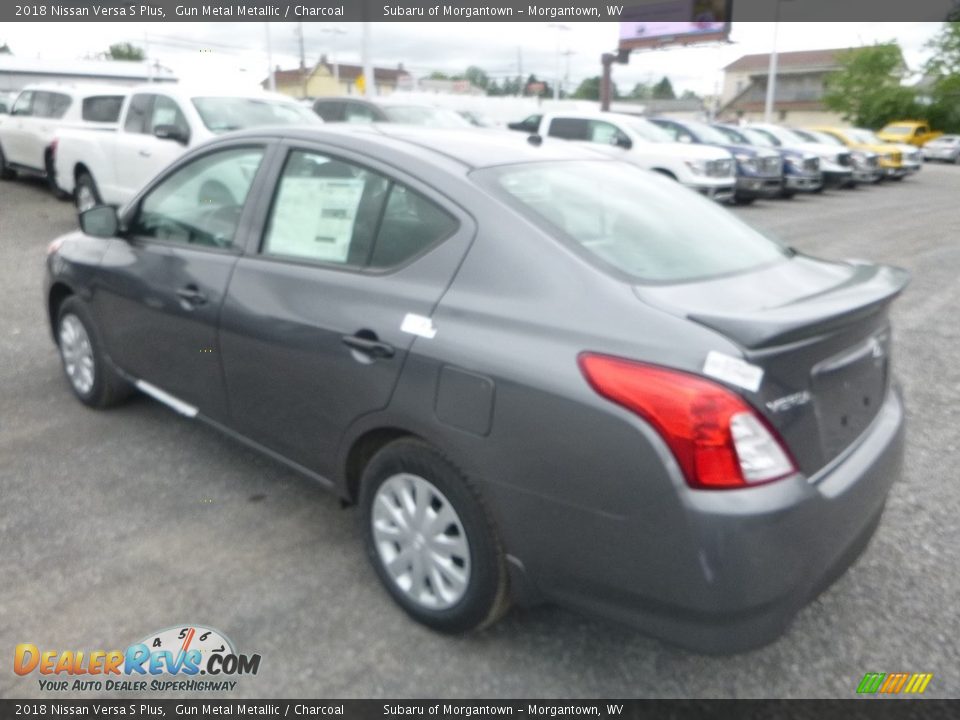 2018 Nissan Versa S Plus Gun Metal Metallic / Charcoal Photo #14