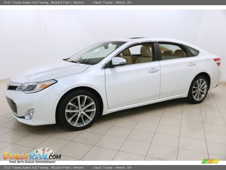 2015 Toyota Avalon XLE Touring Blizzard Pearl / Almond Photo #3