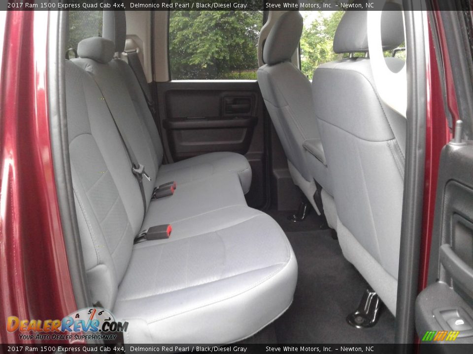 2017 Ram 1500 Express Quad Cab 4x4 Delmonico Red Pearl / Black/Diesel Gray Photo #13
