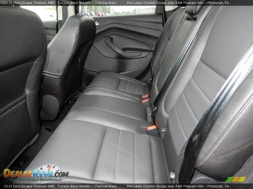 2015 Ford Escape Titanium 4WD Tuxedo Black Metallic / Charcoal Black Photo #13