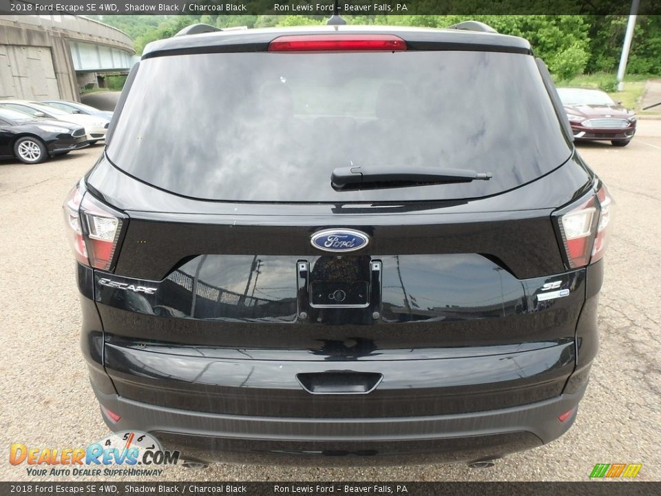 2018 Ford Escape SE 4WD Shadow Black / Charcoal Black Photo #4