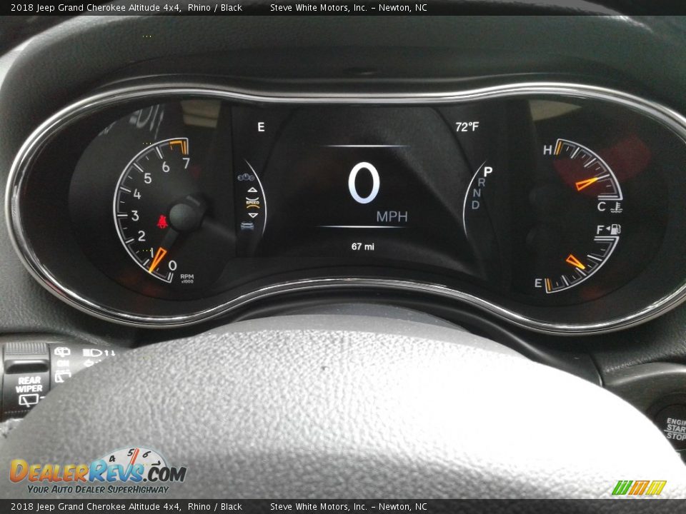 2018 Jeep Grand Cherokee Altitude 4x4 Rhino / Black Photo #21
