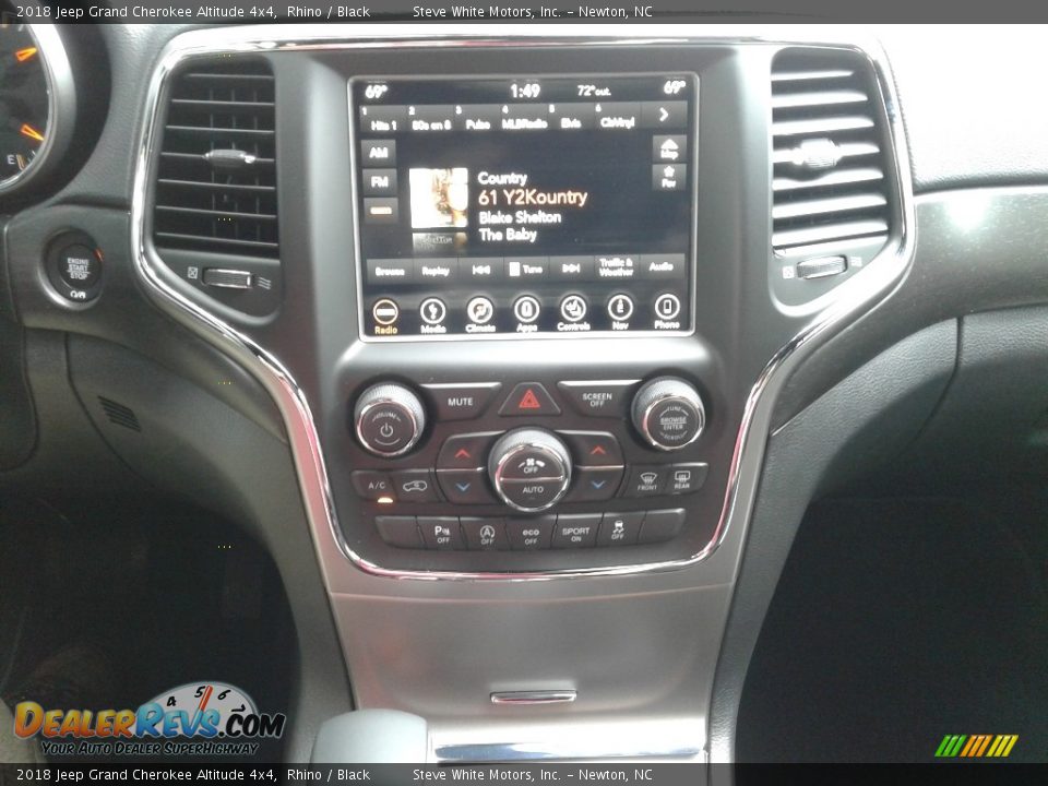 2018 Jeep Grand Cherokee Altitude 4x4 Rhino / Black Photo #22