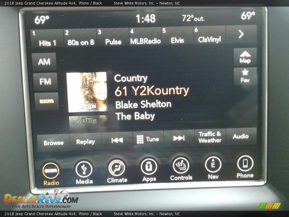 2018 Jeep Grand Cherokee Altitude 4x4 Rhino / Black Photo #23