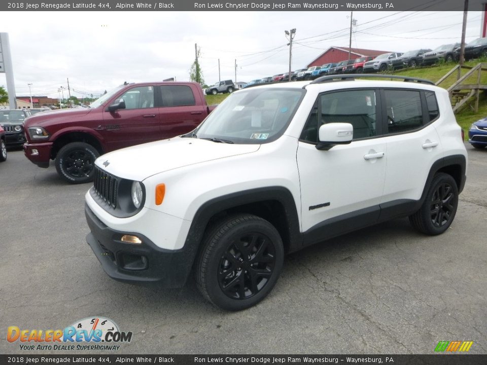 2018 Jeep Renegade Latitude 4x4 Alpine White / Black Photo #1