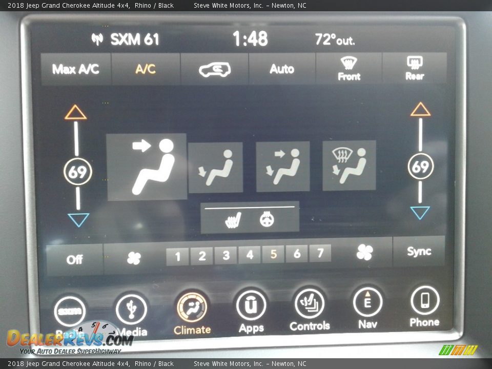 2018 Jeep Grand Cherokee Altitude 4x4 Rhino / Black Photo #24