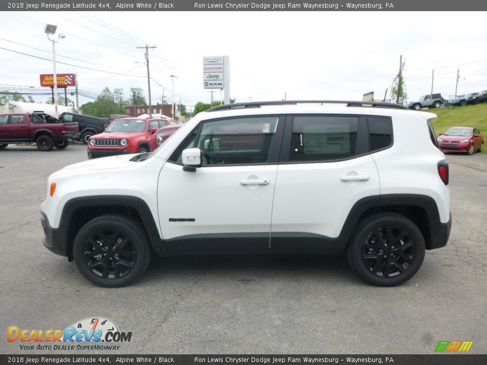 2018 Jeep Renegade Latitude 4x4 Alpine White / Black Photo #2
