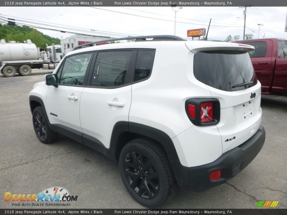 2018 Jeep Renegade Latitude 4x4 Alpine White / Black Photo #3