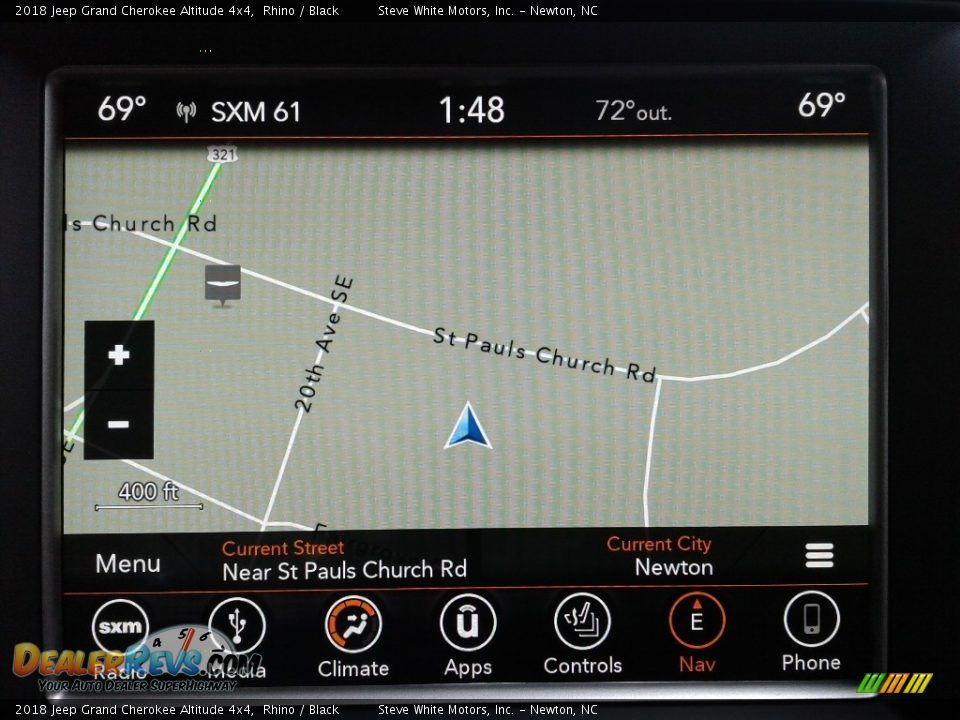 2018 Jeep Grand Cherokee Altitude 4x4 Rhino / Black Photo #26