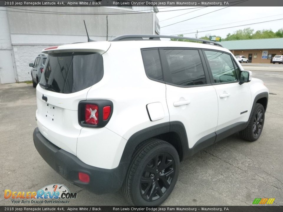 2018 Jeep Renegade Latitude 4x4 Alpine White / Black Photo #5