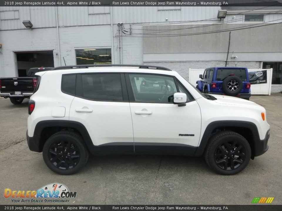 2018 Jeep Renegade Latitude 4x4 Alpine White / Black Photo #6