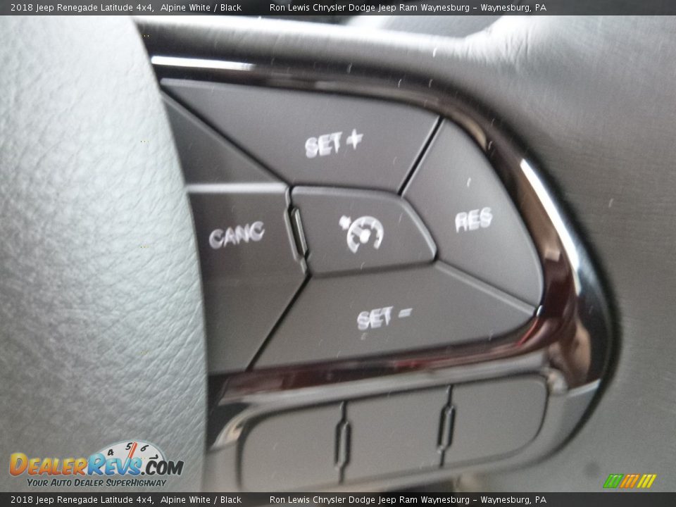 2018 Jeep Renegade Latitude 4x4 Alpine White / Black Photo #18