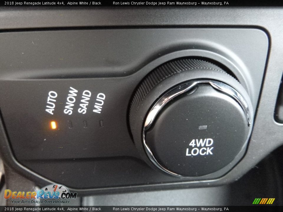 2018 Jeep Renegade Latitude 4x4 Alpine White / Black Photo #20