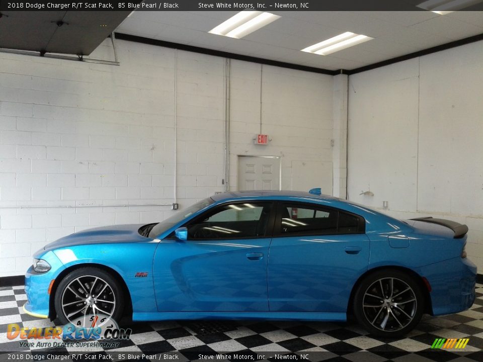 2018 Dodge Charger R/T Scat Pack B5 Blue Pearl / Black Photo #1
