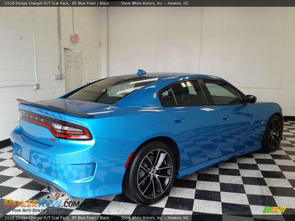2018 Dodge Charger R/T Scat Pack B5 Blue Pearl / Black Photo #6