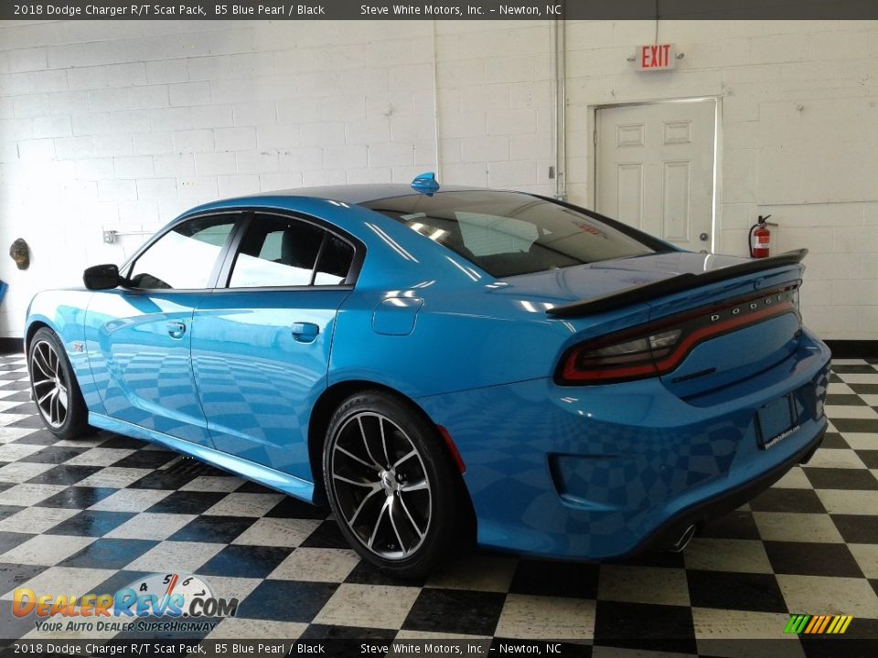 2018 Dodge Charger R/T Scat Pack B5 Blue Pearl / Black Photo #8