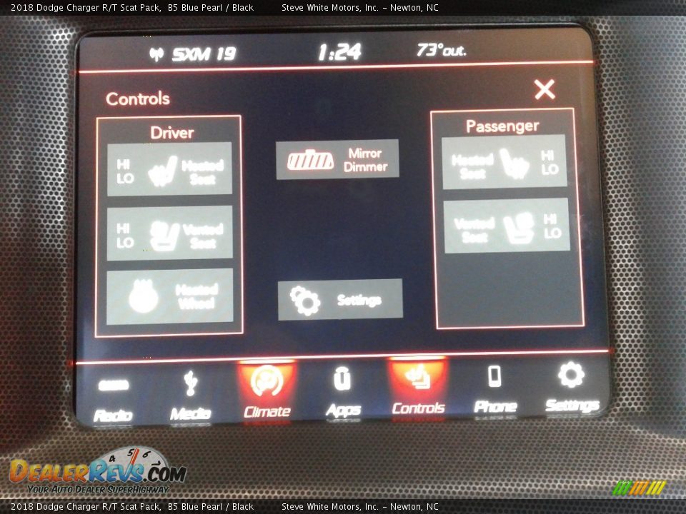 2018 Dodge Charger R/T Scat Pack B5 Blue Pearl / Black Photo #22