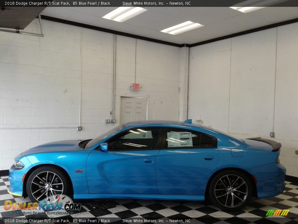 2018 Dodge Charger R/T Scat Pack B5 Blue Pearl / Black Photo #1