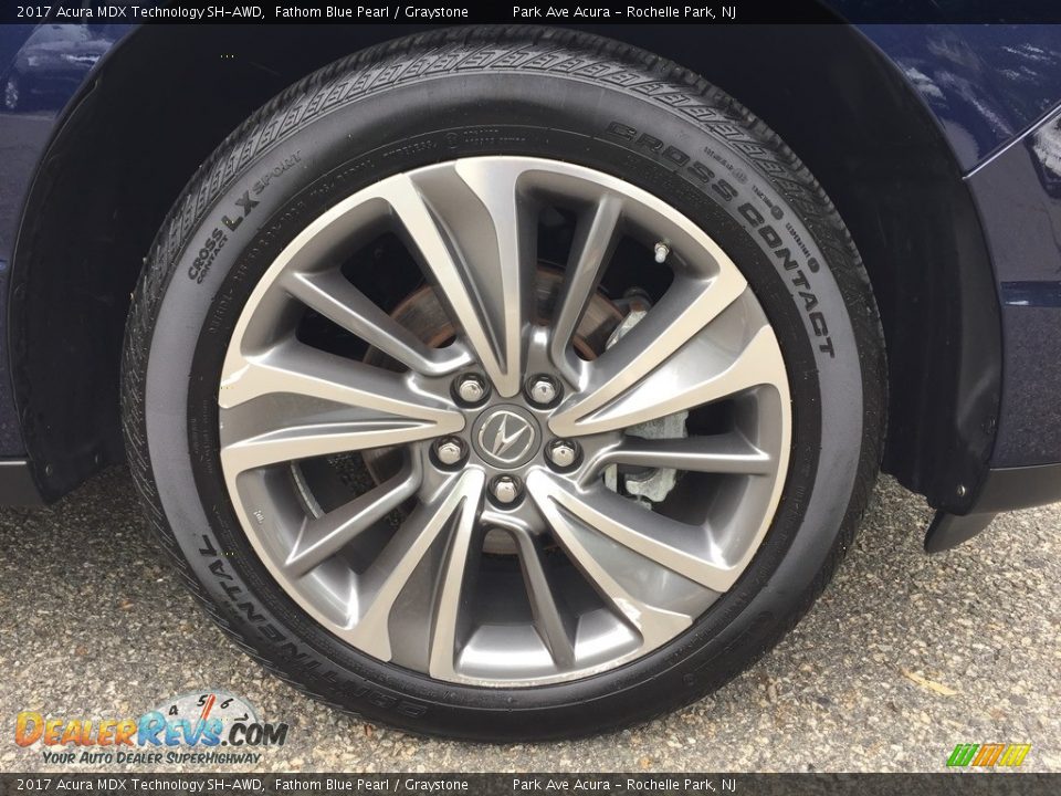 2017 Acura MDX Technology SH-AWD Fathom Blue Pearl / Graystone Photo #31