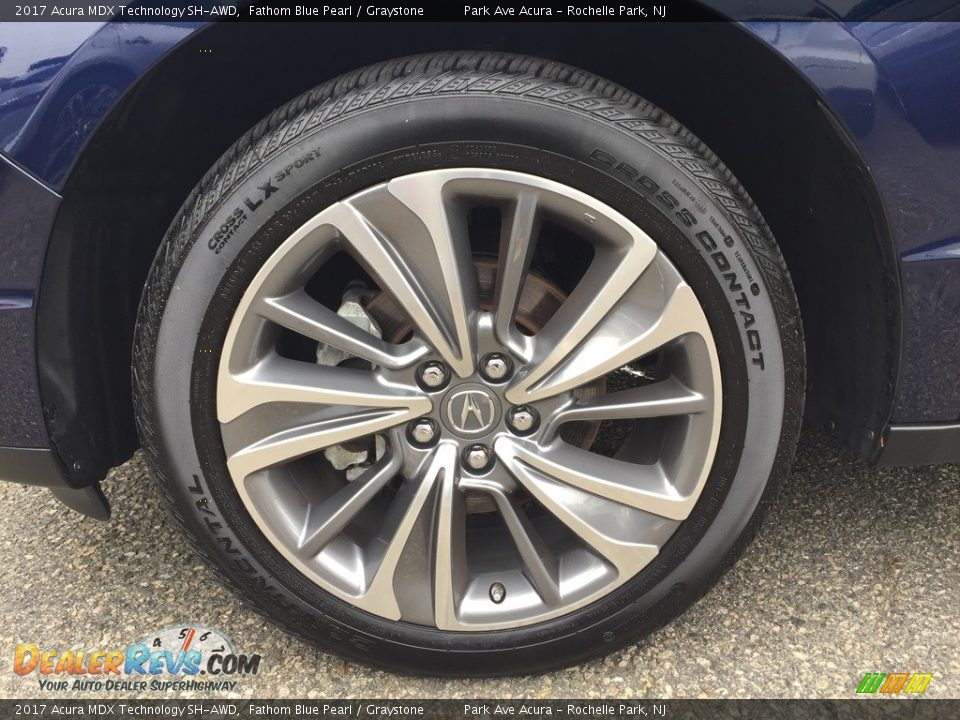 2017 Acura MDX Technology SH-AWD Fathom Blue Pearl / Graystone Photo #32