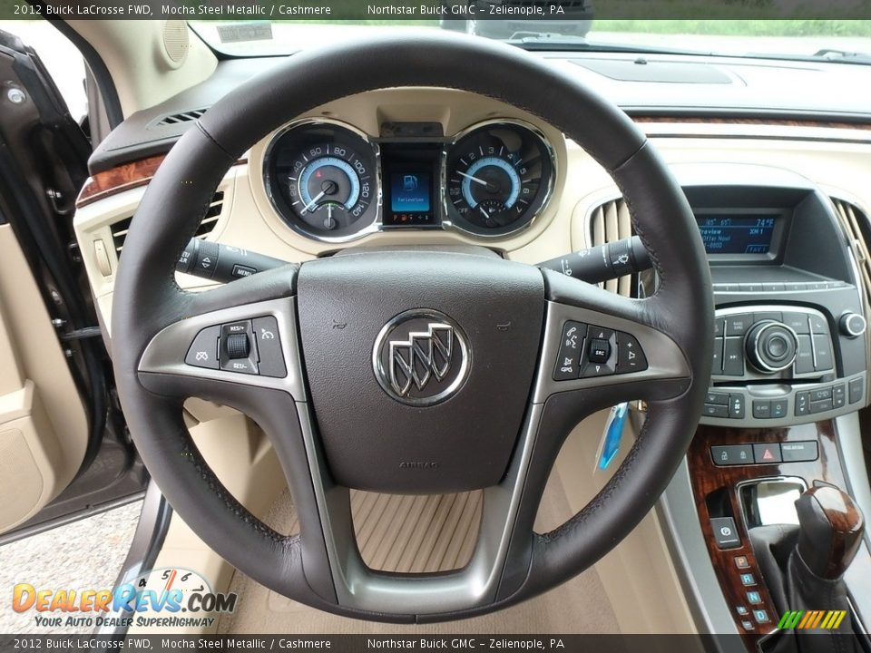2012 Buick LaCrosse FWD Mocha Steel Metallic / Cashmere Photo #24