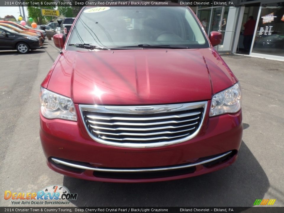 2014 Chrysler Town & Country Touring Deep Cherry Red Crystal Pearl / Black/Light Graystone Photo #3