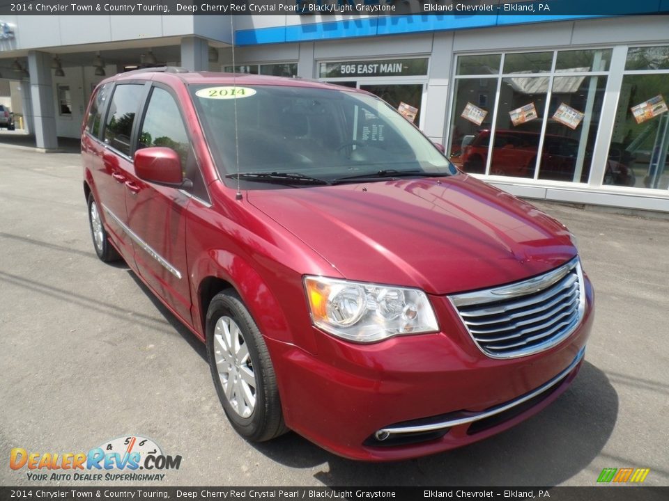 2014 Chrysler Town & Country Touring Deep Cherry Red Crystal Pearl / Black/Light Graystone Photo #4