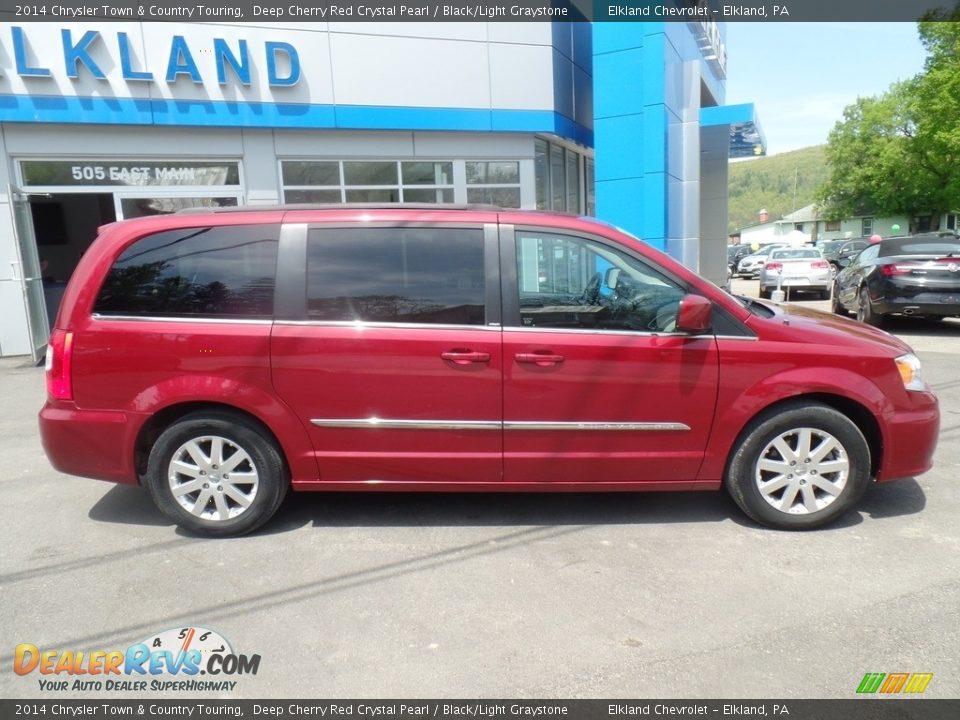 2014 Chrysler Town & Country Touring Deep Cherry Red Crystal Pearl / Black/Light Graystone Photo #5