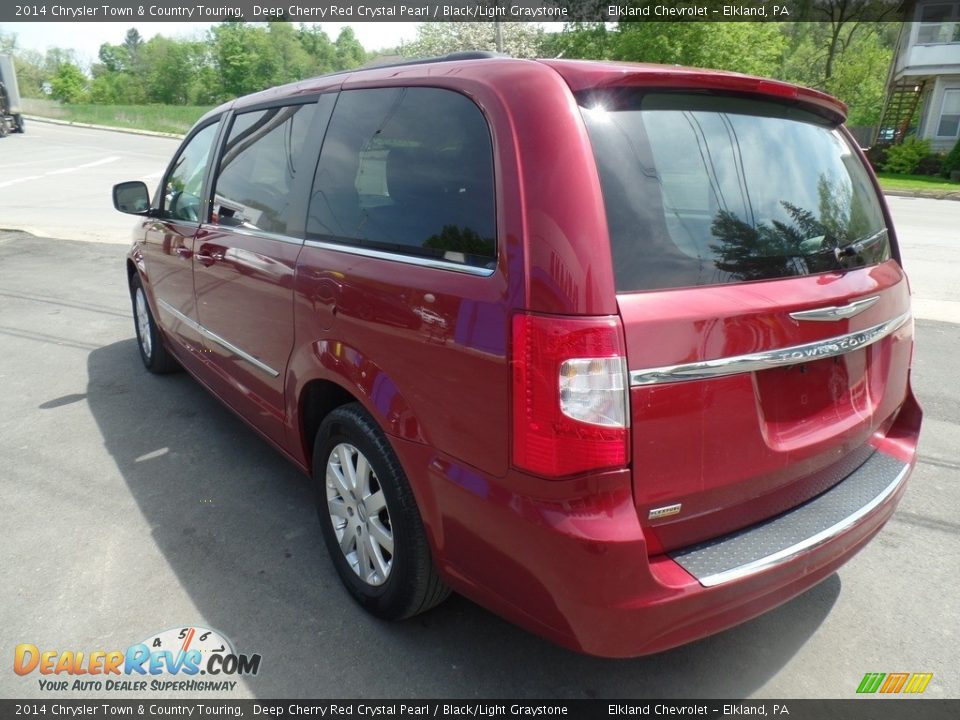 2014 Chrysler Town & Country Touring Deep Cherry Red Crystal Pearl / Black/Light Graystone Photo #8