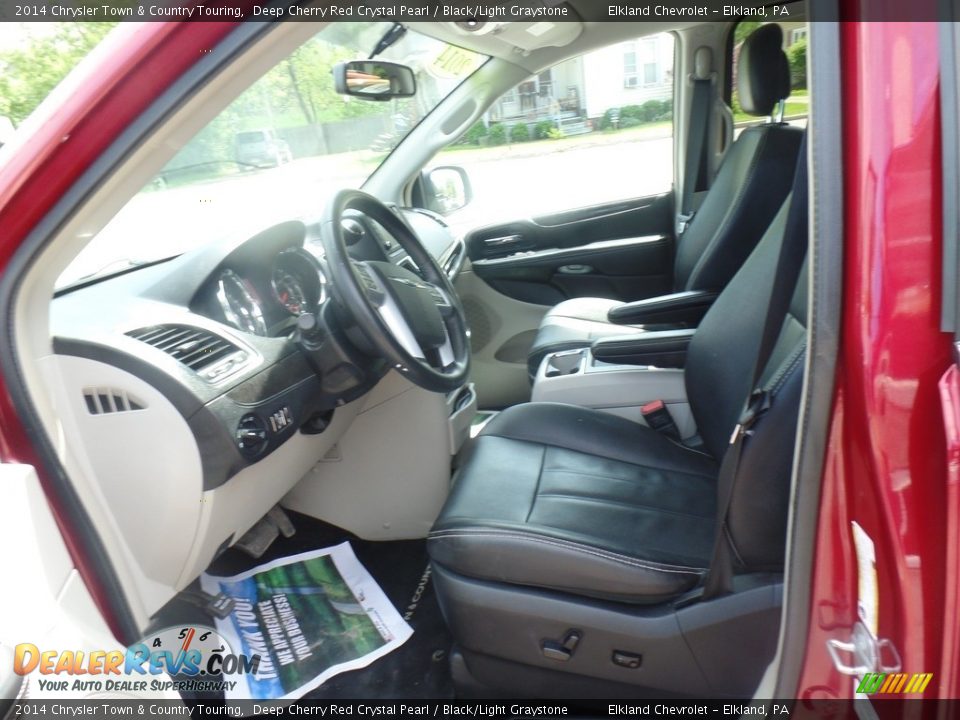 2014 Chrysler Town & Country Touring Deep Cherry Red Crystal Pearl / Black/Light Graystone Photo #13