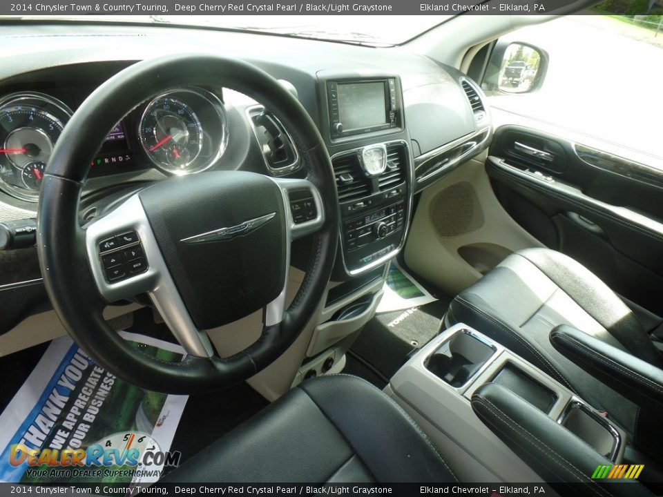 2014 Chrysler Town & Country Touring Deep Cherry Red Crystal Pearl / Black/Light Graystone Photo #15