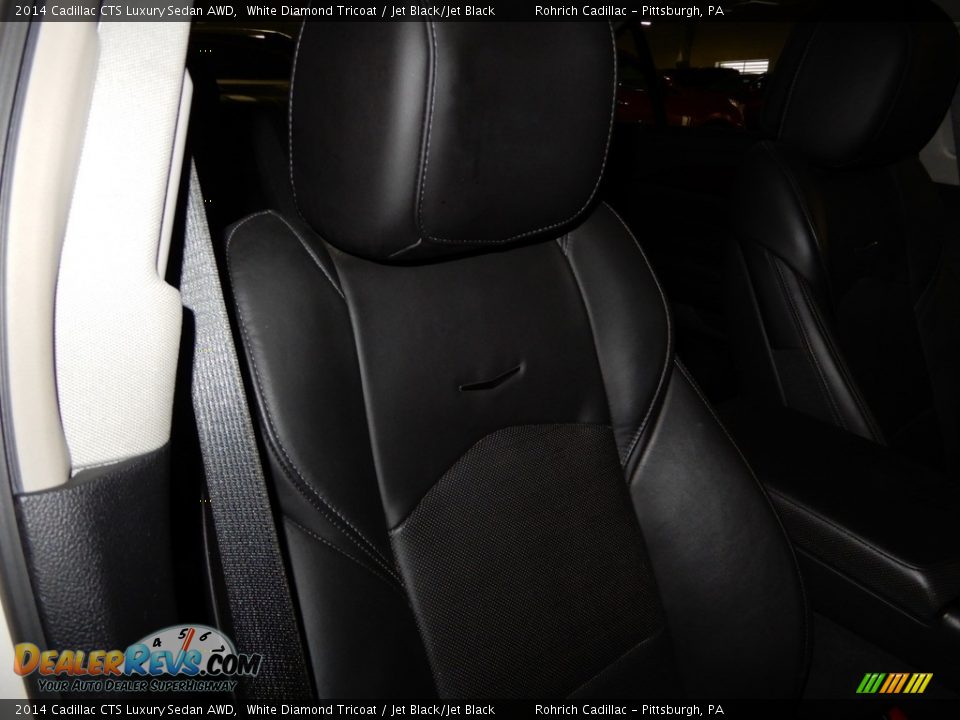 2014 Cadillac CTS Luxury Sedan AWD White Diamond Tricoat / Jet Black/Jet Black Photo #19